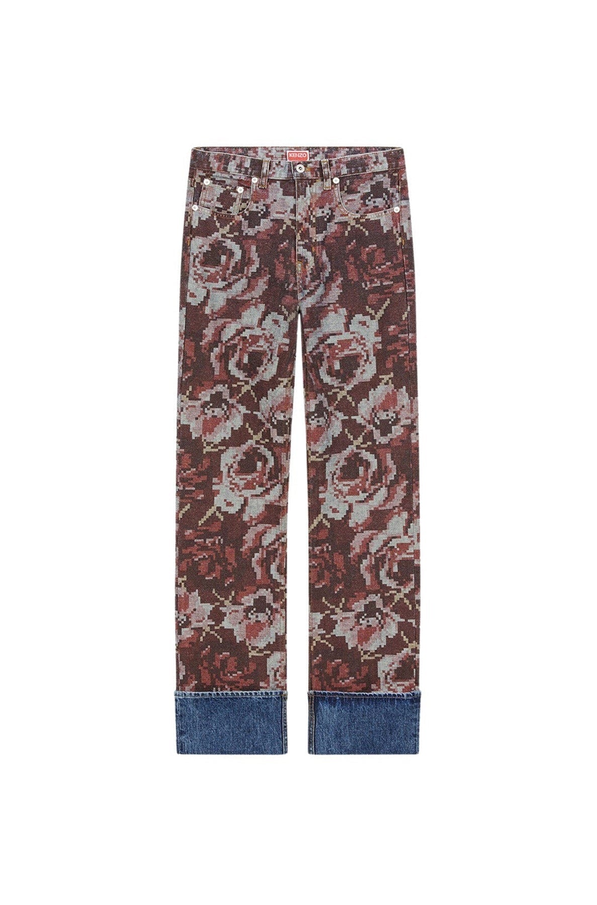 Printed Straight Fit Jeans