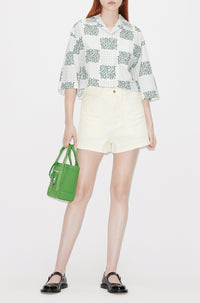 Short en denim - Bleached White Denim