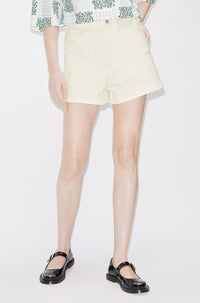 Short en denim - Bleached White Denim
