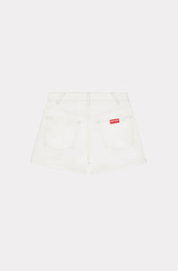 Short en denim - Bleached White Denim