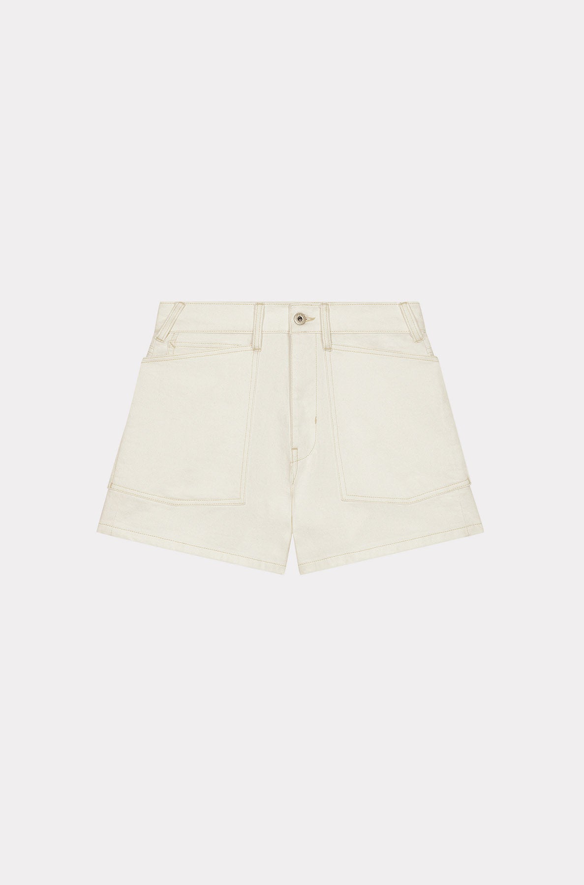 Short en denim - Bleached White Denim