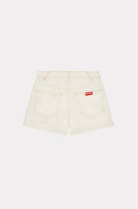 Short en denim - Bleached White Denim