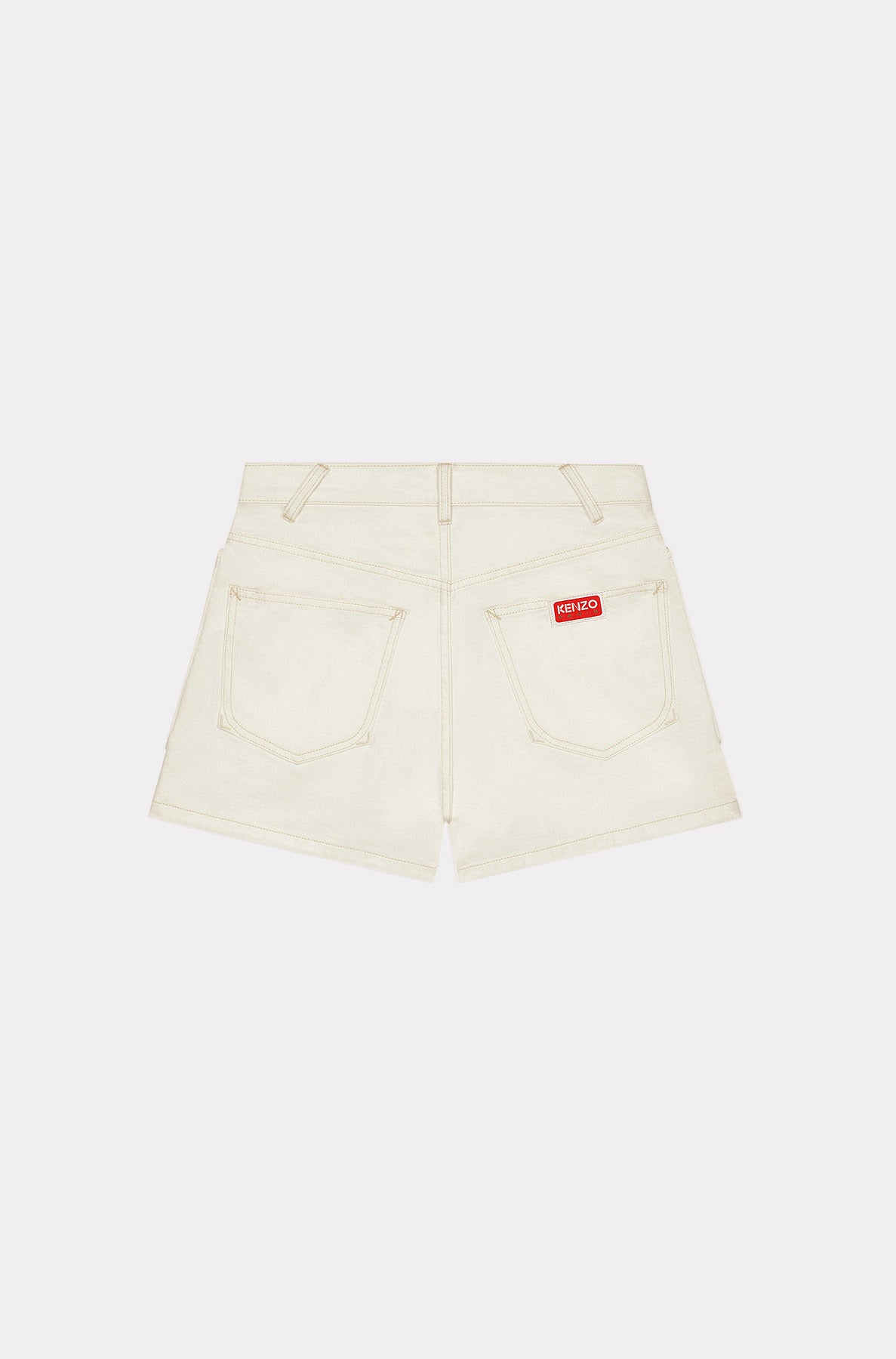 Short en denim - Bleached White Denim