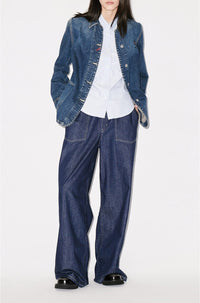 Veste de travail en denim - Dark Stone Blue