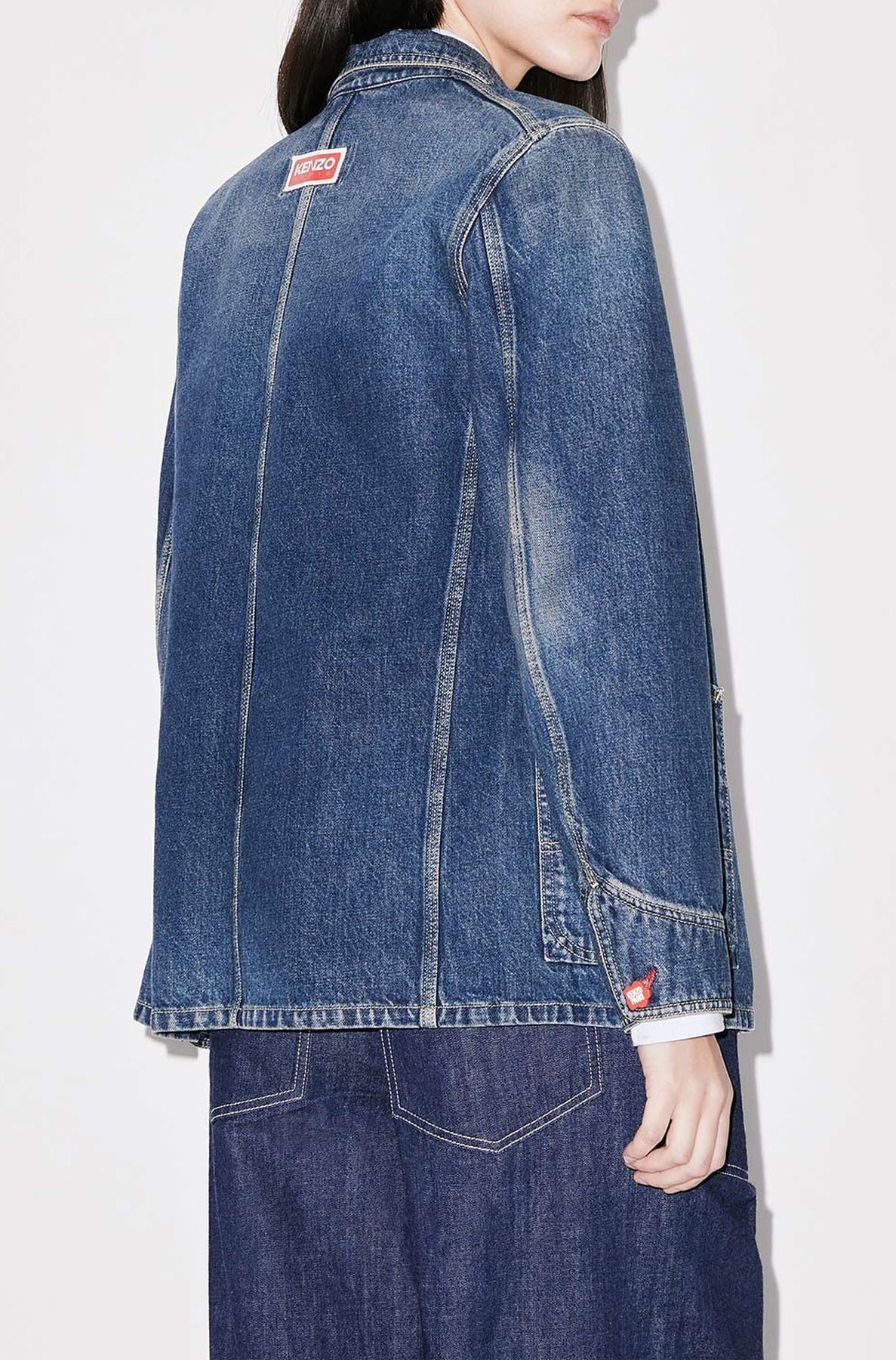 Veste de travail en denim - Dark Stone Blue