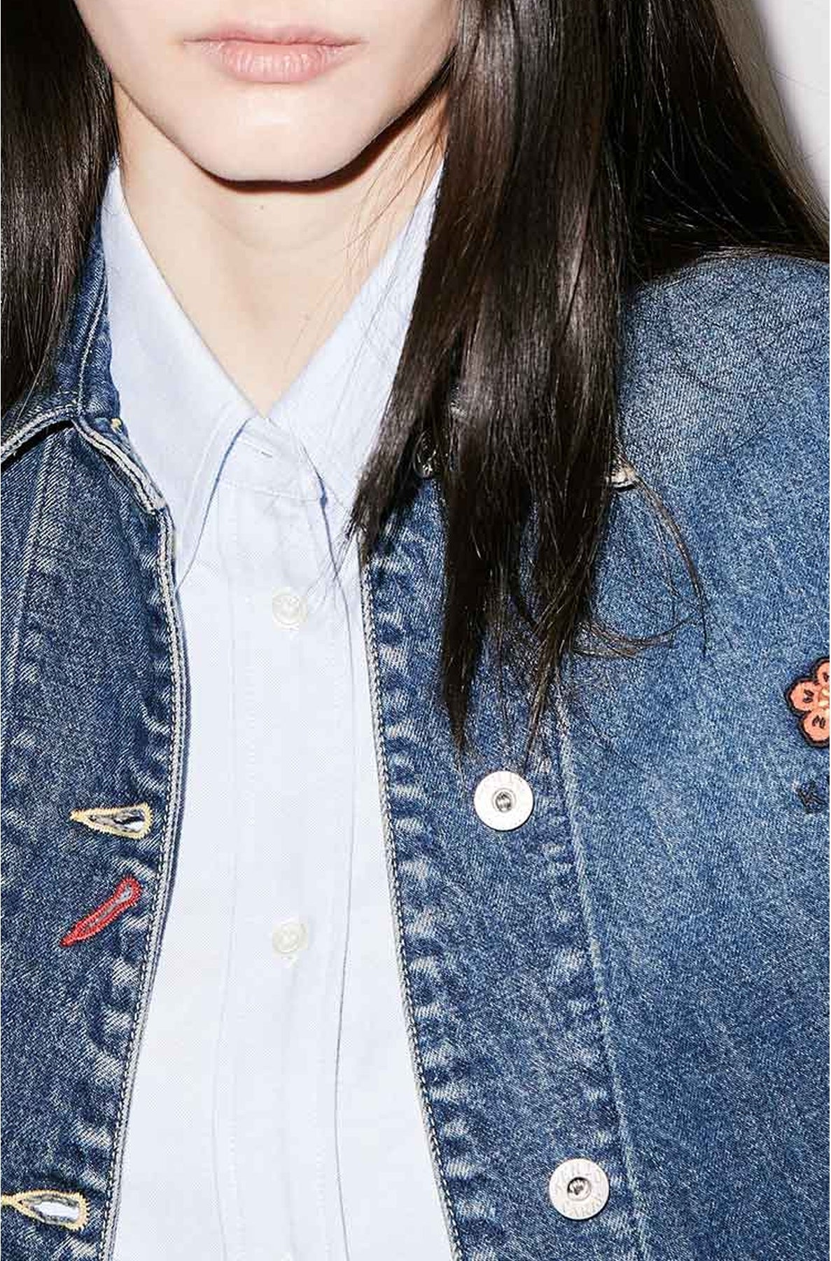 Veste de travail en denim - Dark Stone Blue