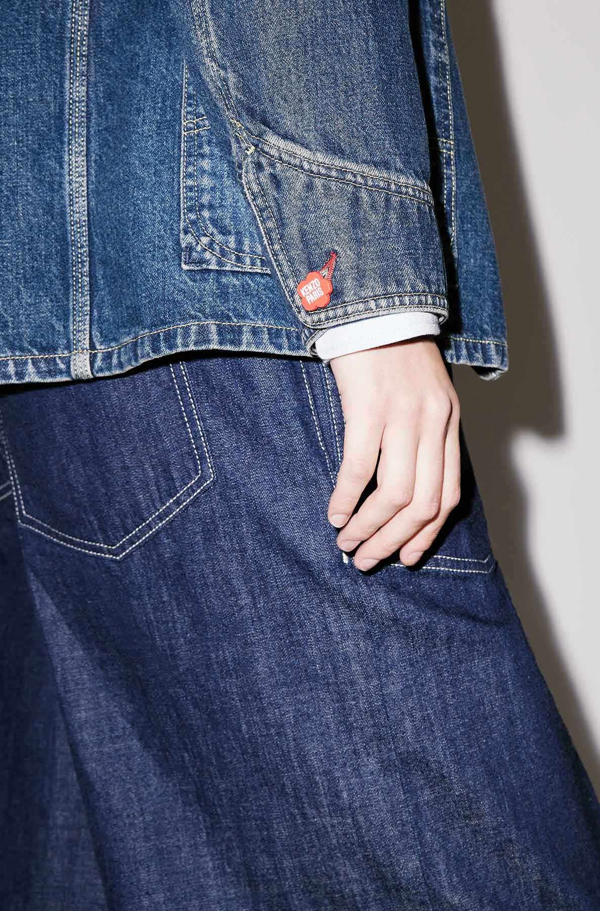 Veste de travail en denim - Dark Stone Blue