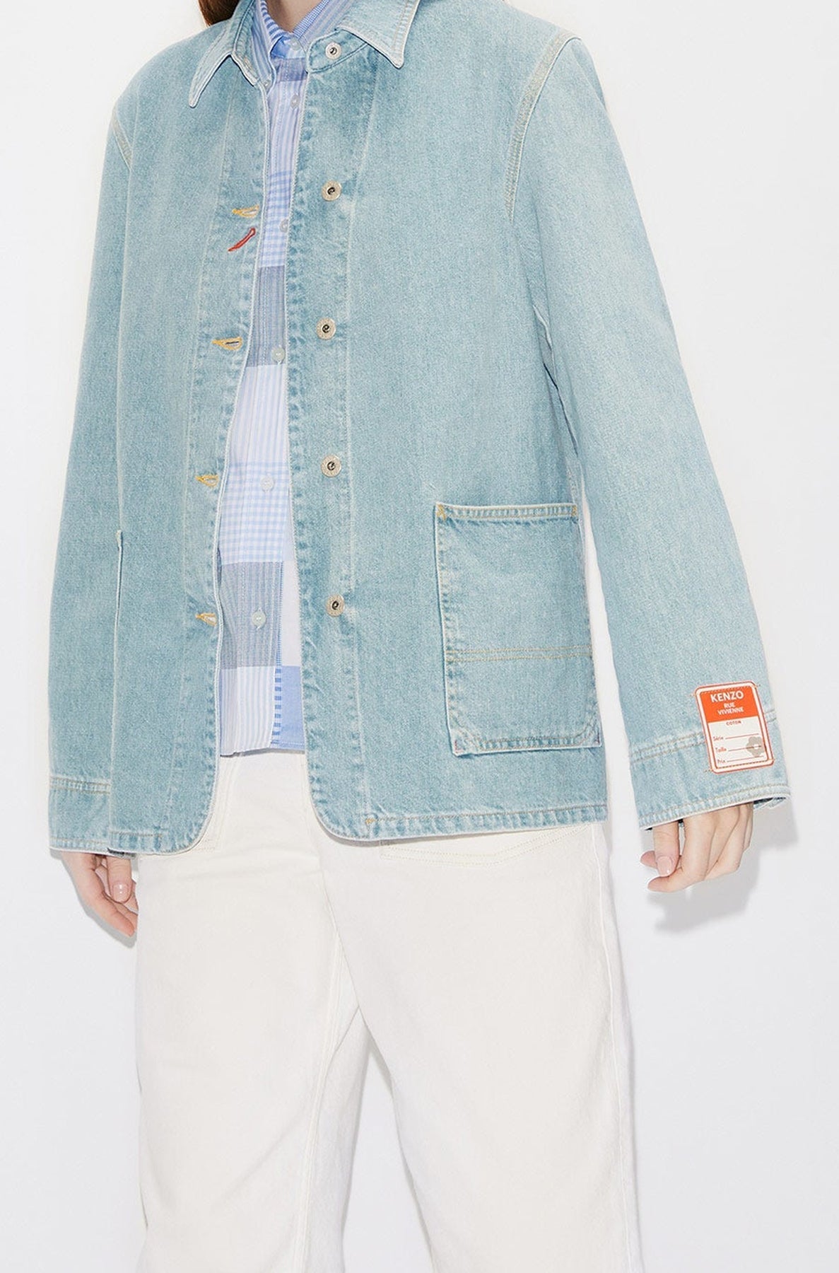 Veste denim Kenzo Sailor - Bleached Blue