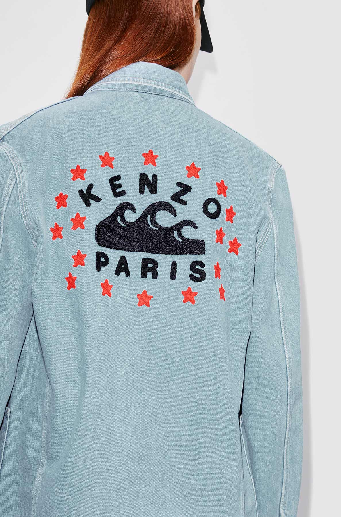 Veste denim Kenzo Sailor - Bleached Blue