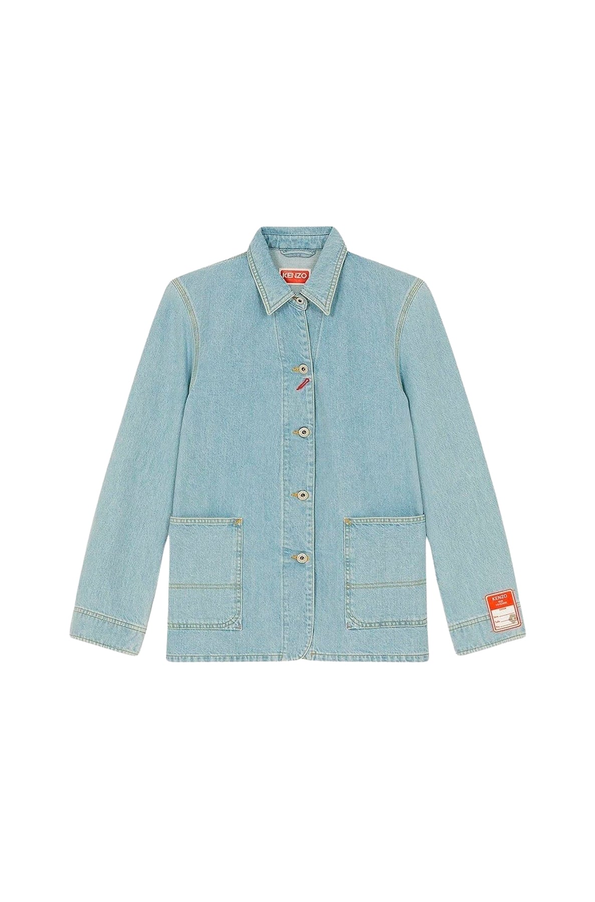 Kenzo Sailor Denim Jacket - Bleached Blue