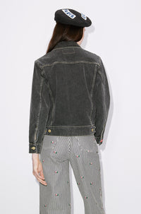 Veste camionneur en denim St Bleach - Bleached Black