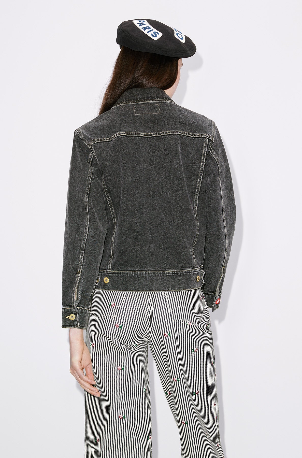 Veste camionneur en denim St Bleach - Bleached Black