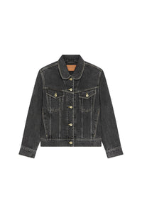 Veste camionneur en denim St Bleach - Bleached Black