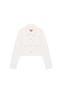Bleached cropped denim jacket - Bleached White