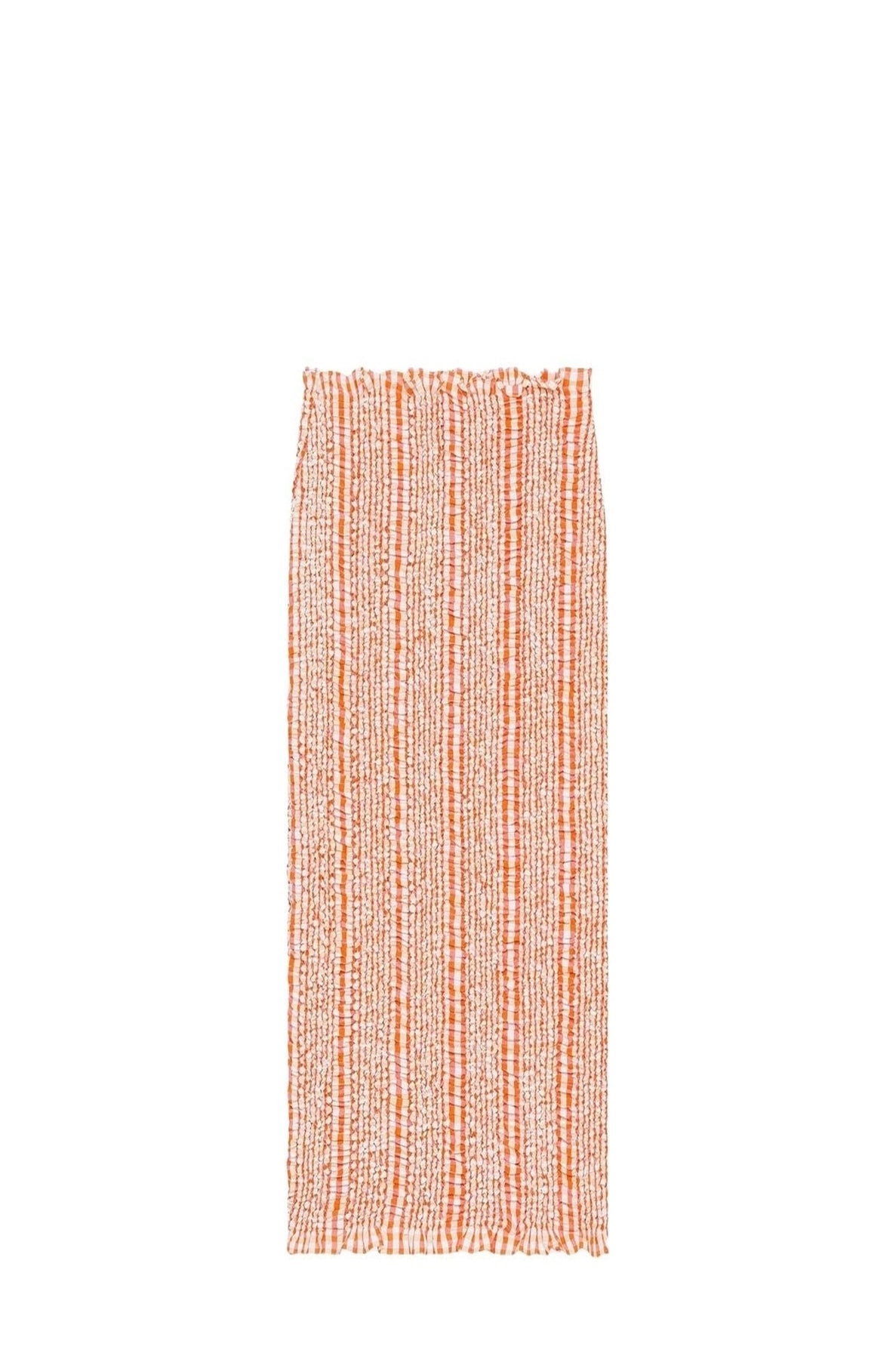 Smocked Midi Skirt