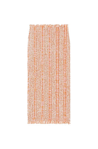 Smocked midi skirt - Medium Orange