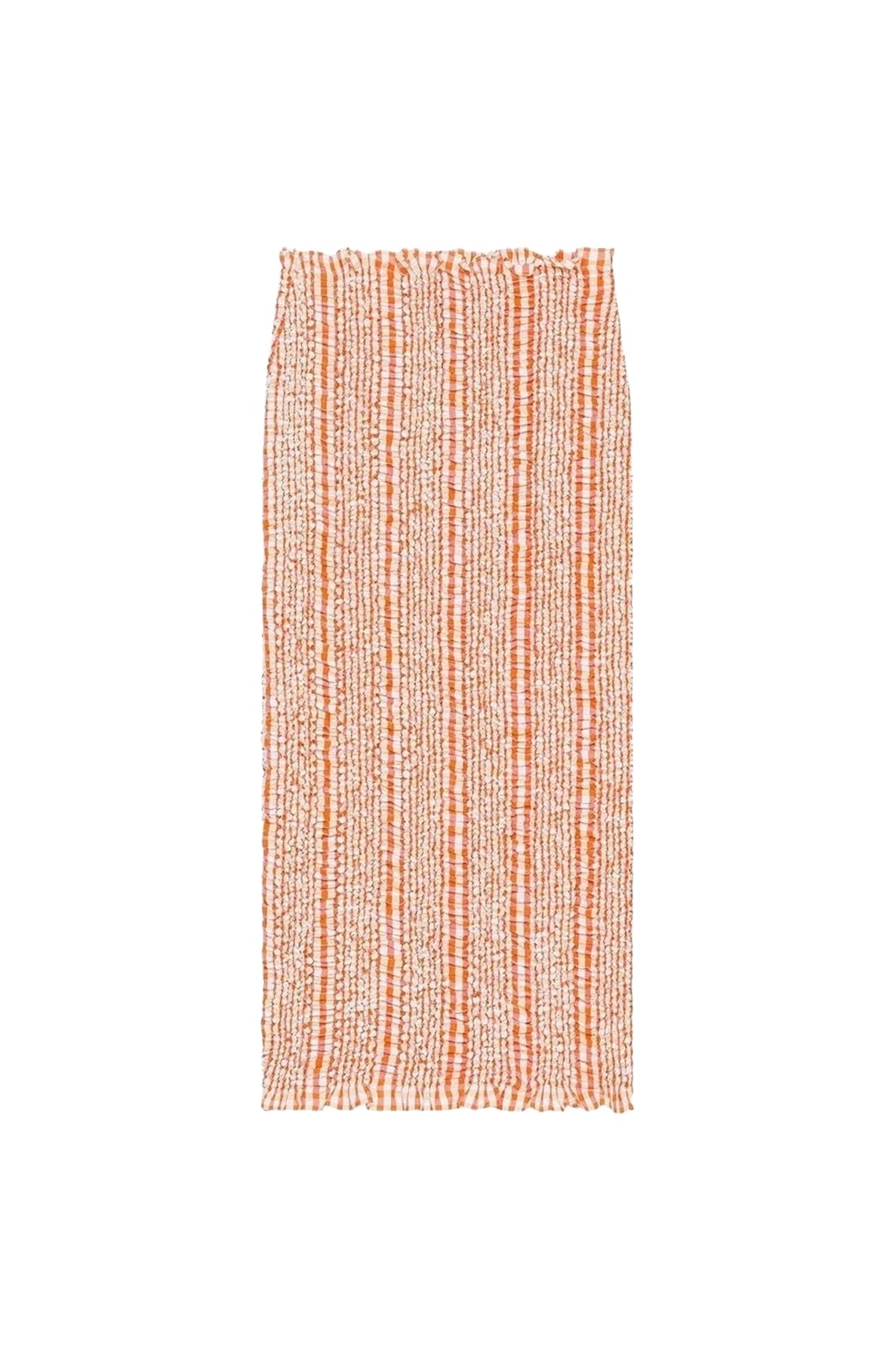 Smocked Midi Skirt