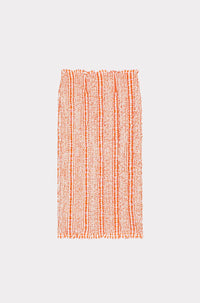 Jupe midi à smocks - Medium Orange