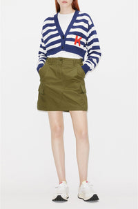 Jupe cargo courte - Khaki