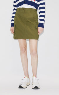Jupe cargo courte - Khaki