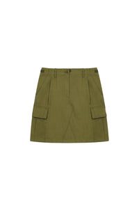 Jupe cargo courte - Khaki