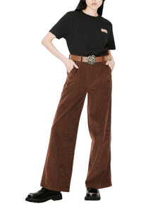 Pantalon large - Dark Brown