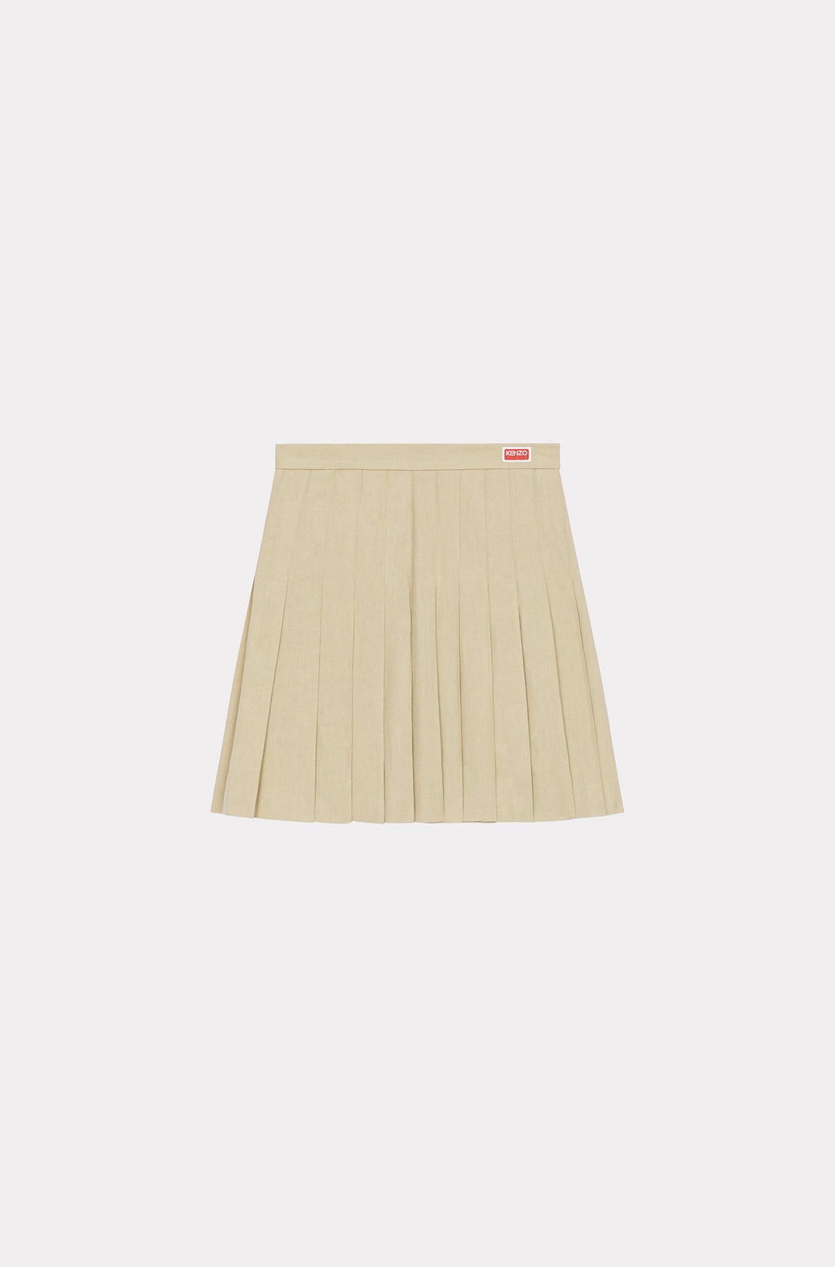 Jupe trapèze en lin - Beige