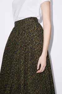 Printed Midi Skirt