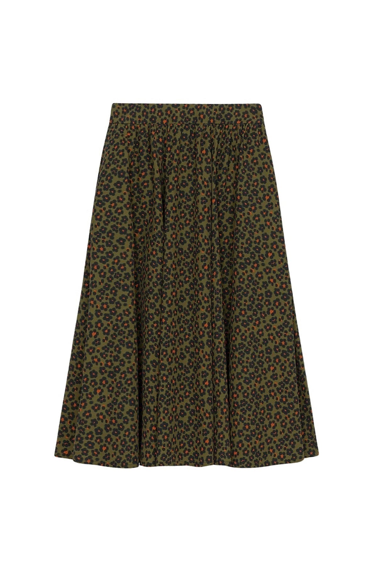 Printed Midi Skirt
