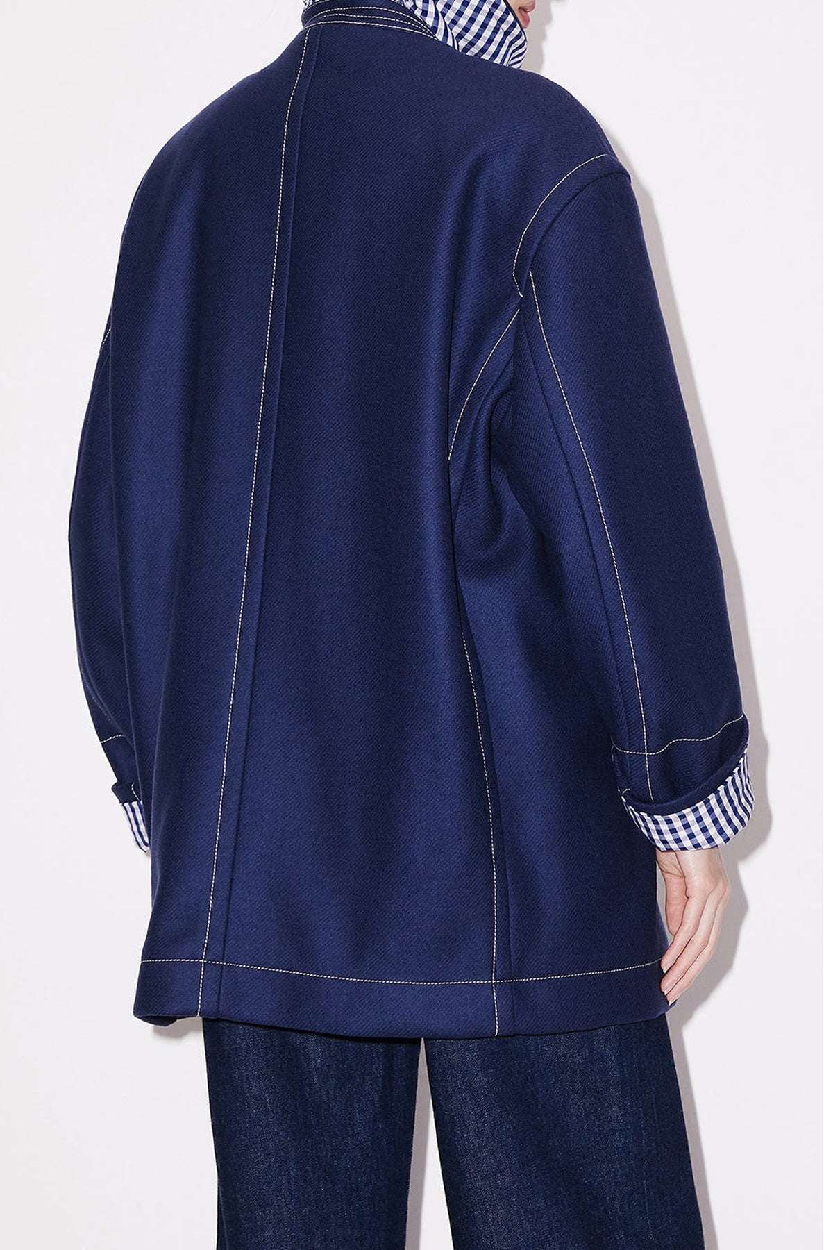 Caban en laine - Midnight Blue