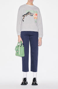 Pantalon tailoring cropped - Midnight Blue