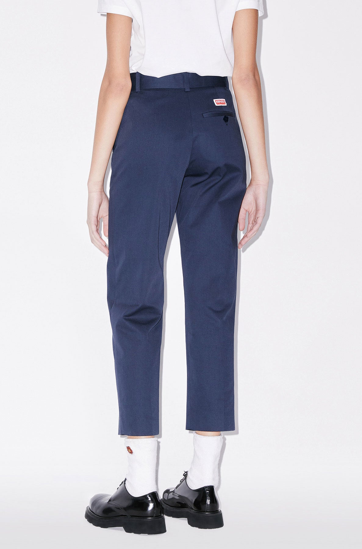 Pantalon tailoring cropped - Midnight Blue