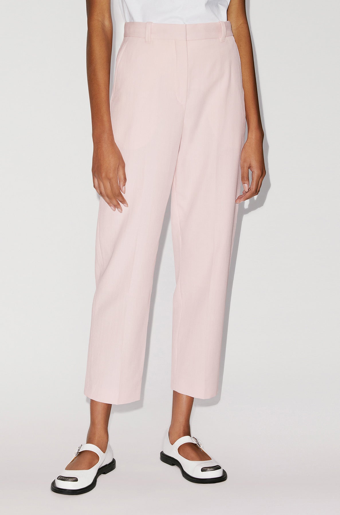 Pantalon de tailleur croppé - Faded Pink