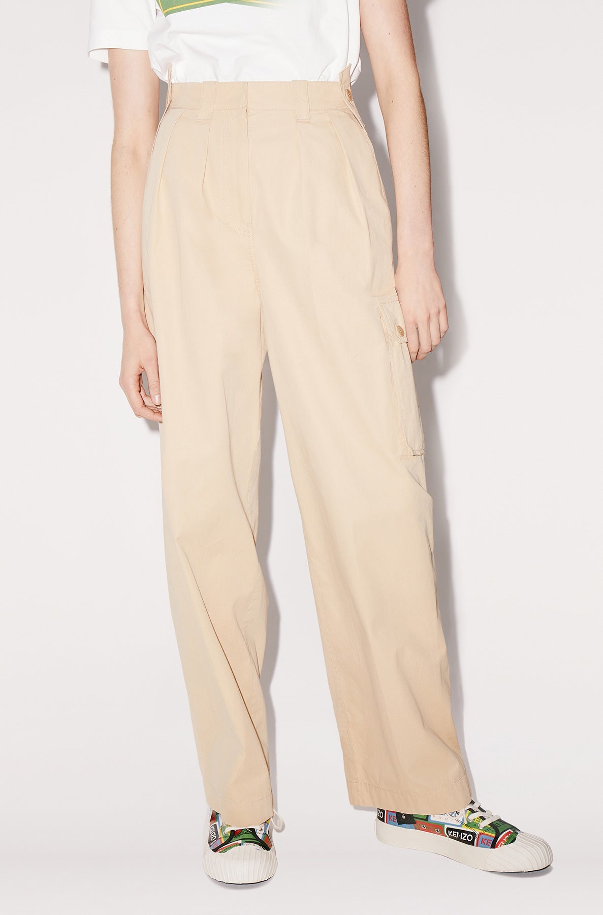 Pantalon cargo "Kenzo Paris" - Beige