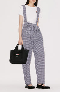 Pantalon noué vichy - Midnight Blue