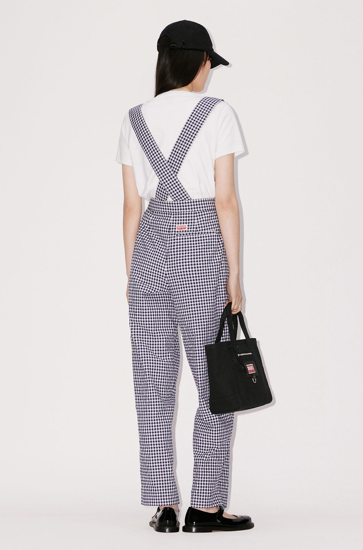 Pantalon noué vichy - Midnight Blue