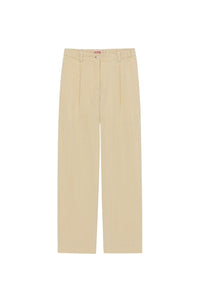 Pantalon de tailleur élastiqué - Beige