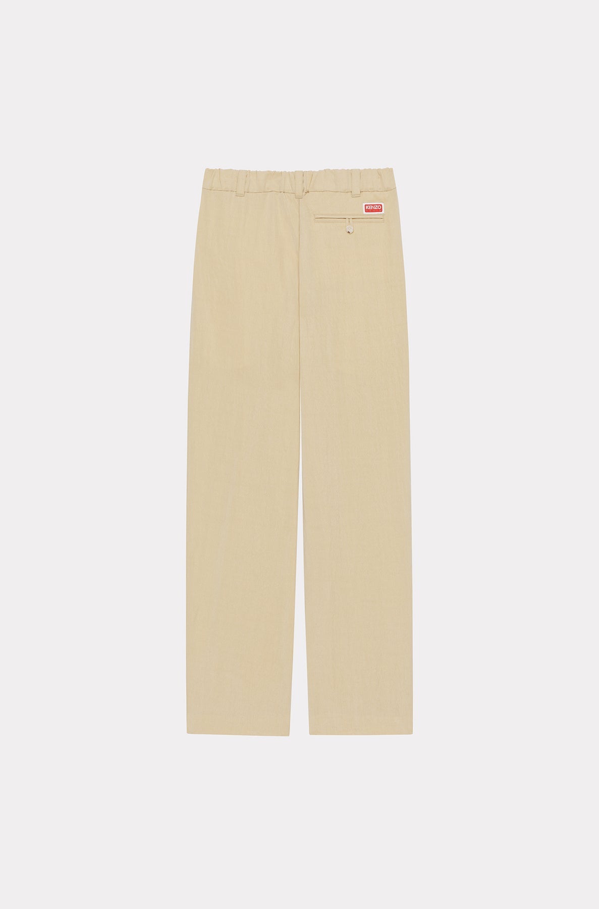 Pantalon de tailleur élastiqué - Beige