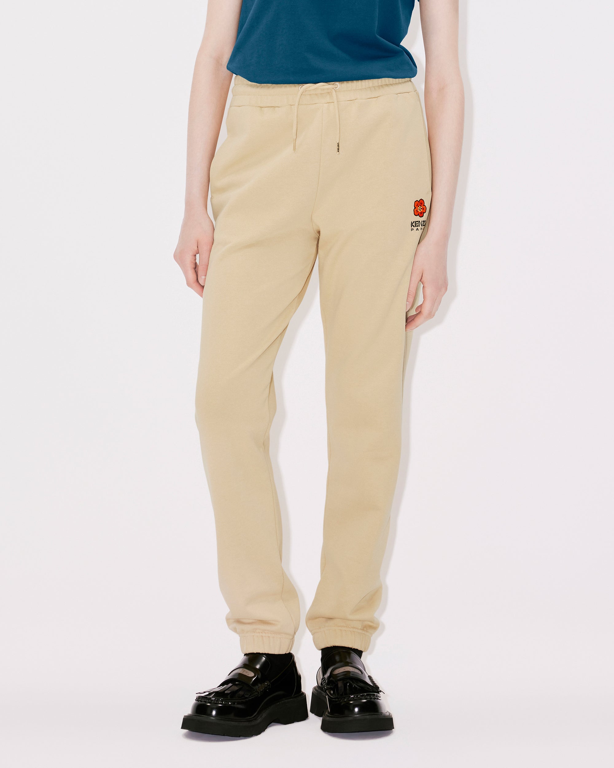Pantalon de jogging brodé "Boke Flower" - Camel