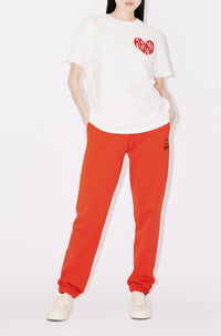 Pantalon de jogging brodé "Boke Flower" - Medium Red
