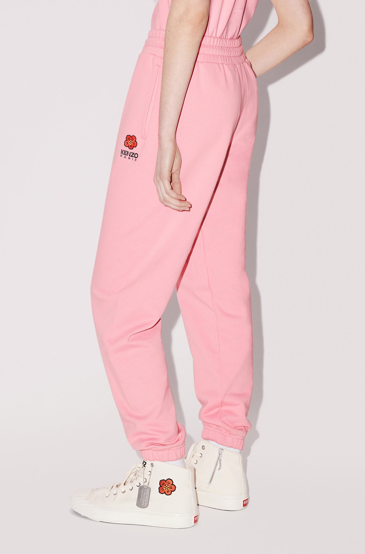 Pantalon de jogging brodé "Boke Flower" - Rose