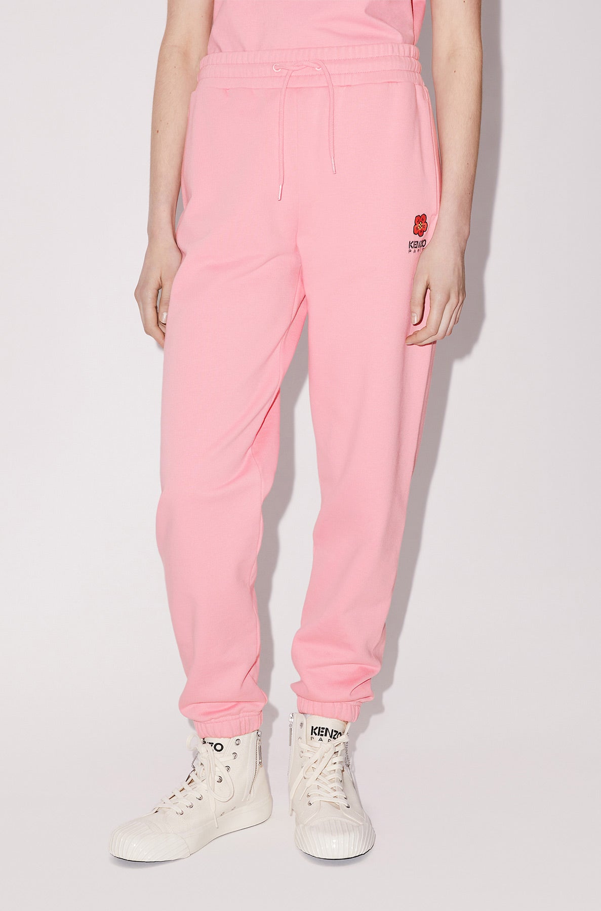 Pantalon de jogging brodé "Boke Flower" - Rose