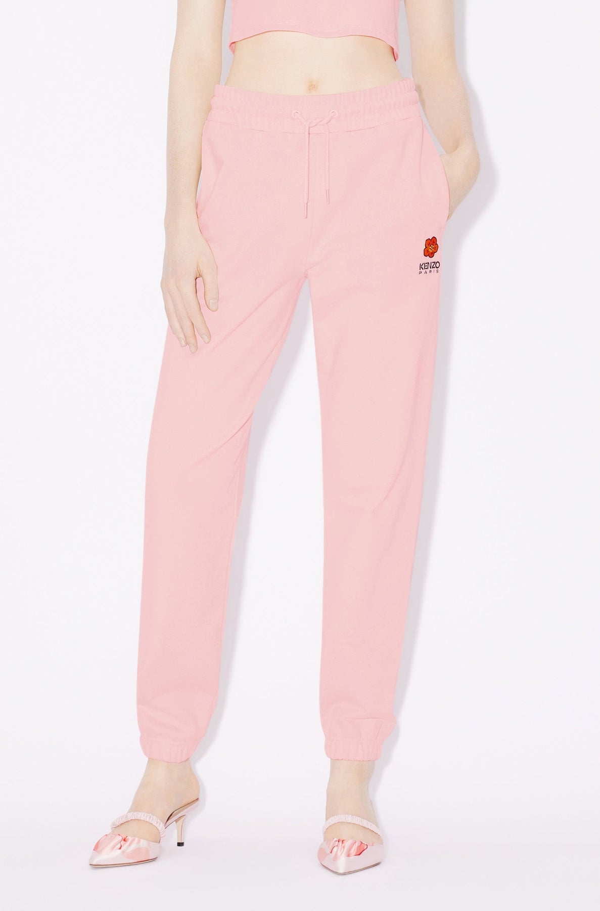 Pantalon de jogging brodé Boke Flower - Faded Pink