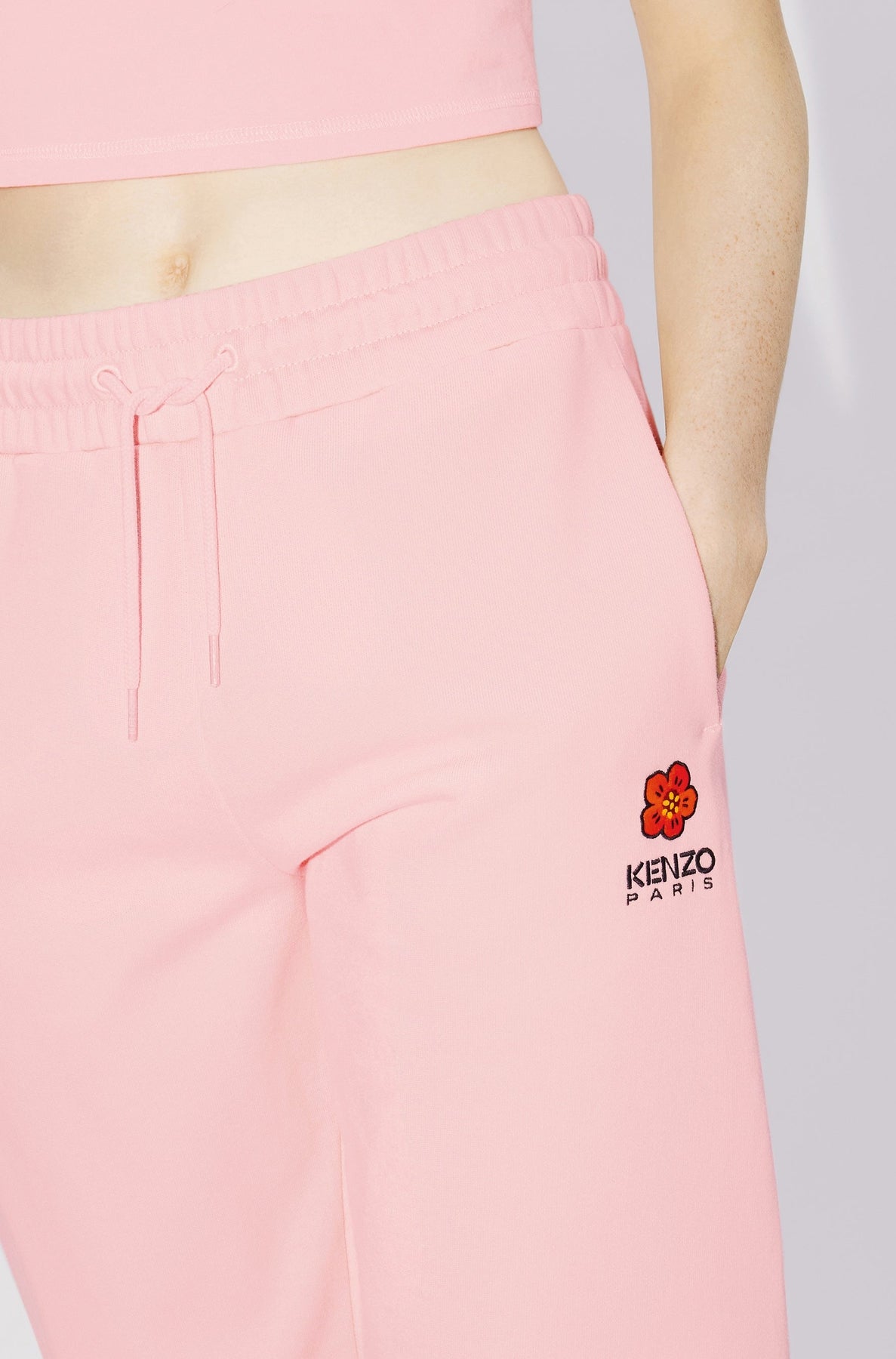 Pantalon de jogging brodé Boke Flower - Faded Pink
