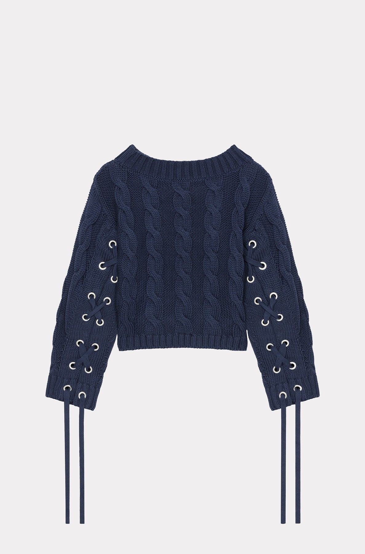 Cable Lace Up Jumper