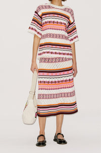 Fairisle oversize jumper - Pink
