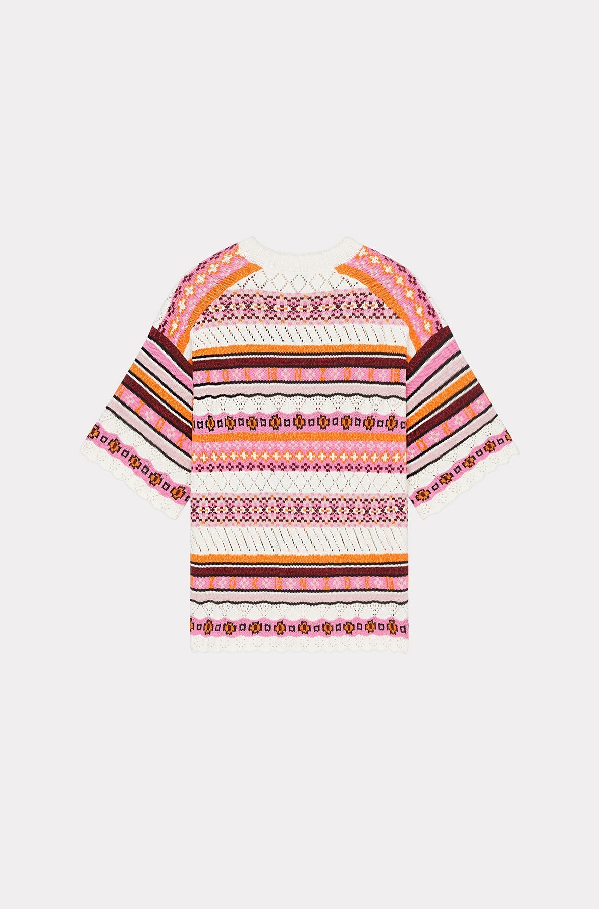 Fairisle oversize jumper - Pink