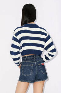 Pull court à rayures - Midnight Blue