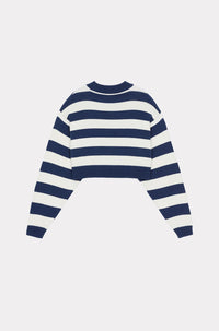 Pull court à rayures - Midnight Blue