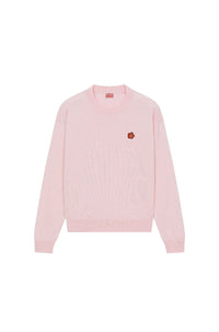Boke Flower embroidered jumper in wool - Faded Pink